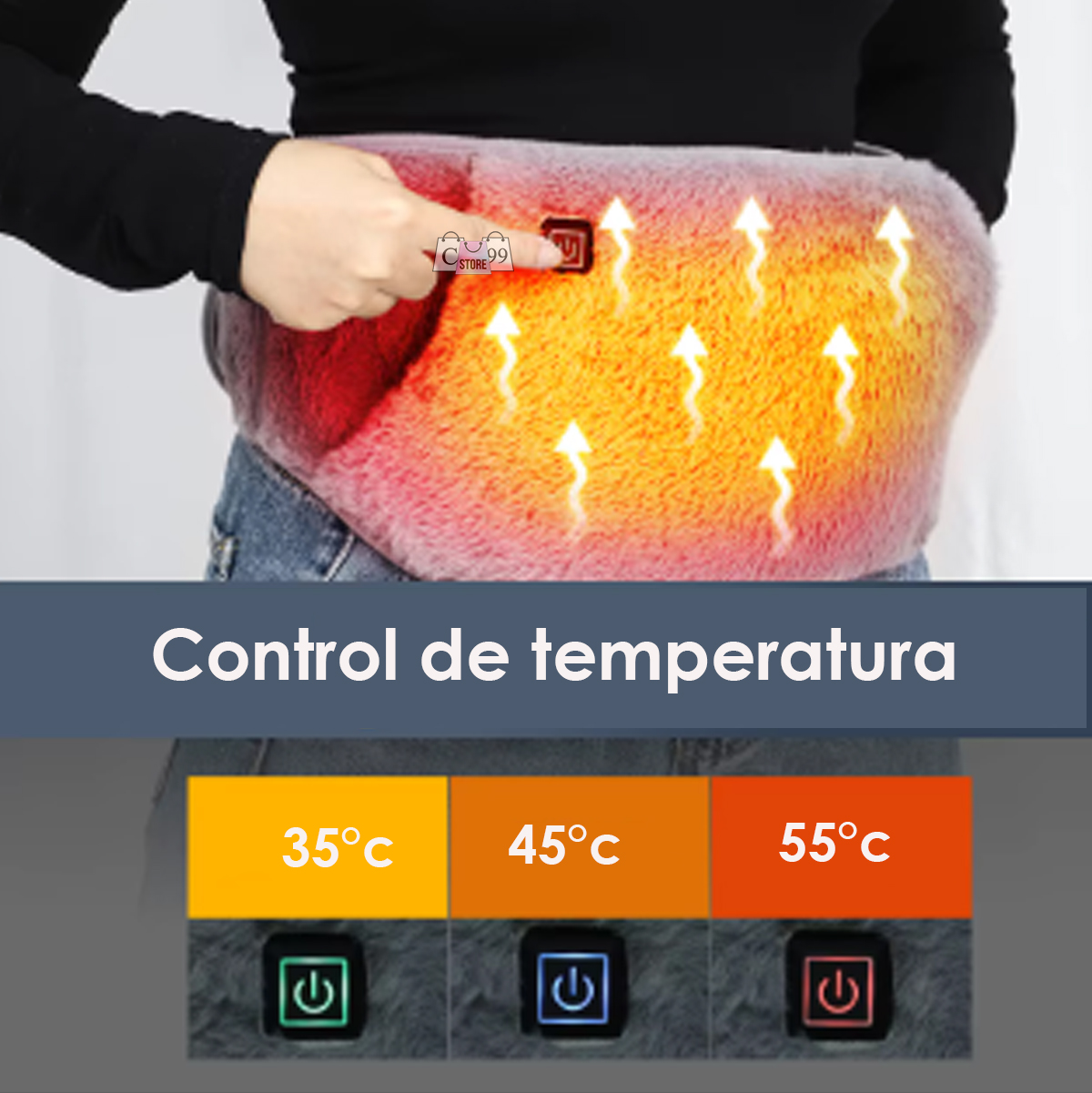 Vista 2 de Cinturón de manos calefacción eléctrico